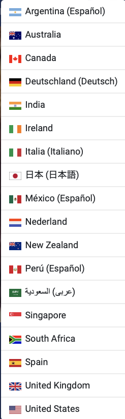 List of countries