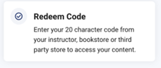redeem code pop-up