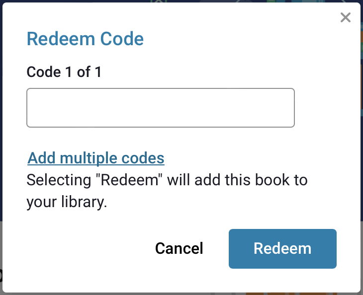 old redemption code bar